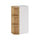 Armoire murale 3 niches arrondies Oria Blanc mat