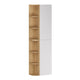 Colonne murale niches arrondies Oria Blanc mat