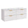 Meuble double vasque encastrée 120cm Oria Blanc mat