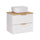 Meuble simple vasque 60cm Oria Blanc mat
