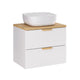 Meuble simple vasque 60cm Oria Blanc mat
