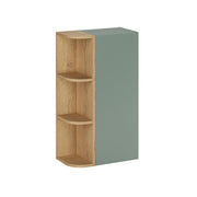 Armoire murale 3 niches arrondies Oria Vert mat