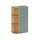 Armoire murale 3 niches arrondies Oria Vert mat