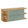 Meuble sous-vasque 120cm niches arrondies plan de toilette Oria Vert mat