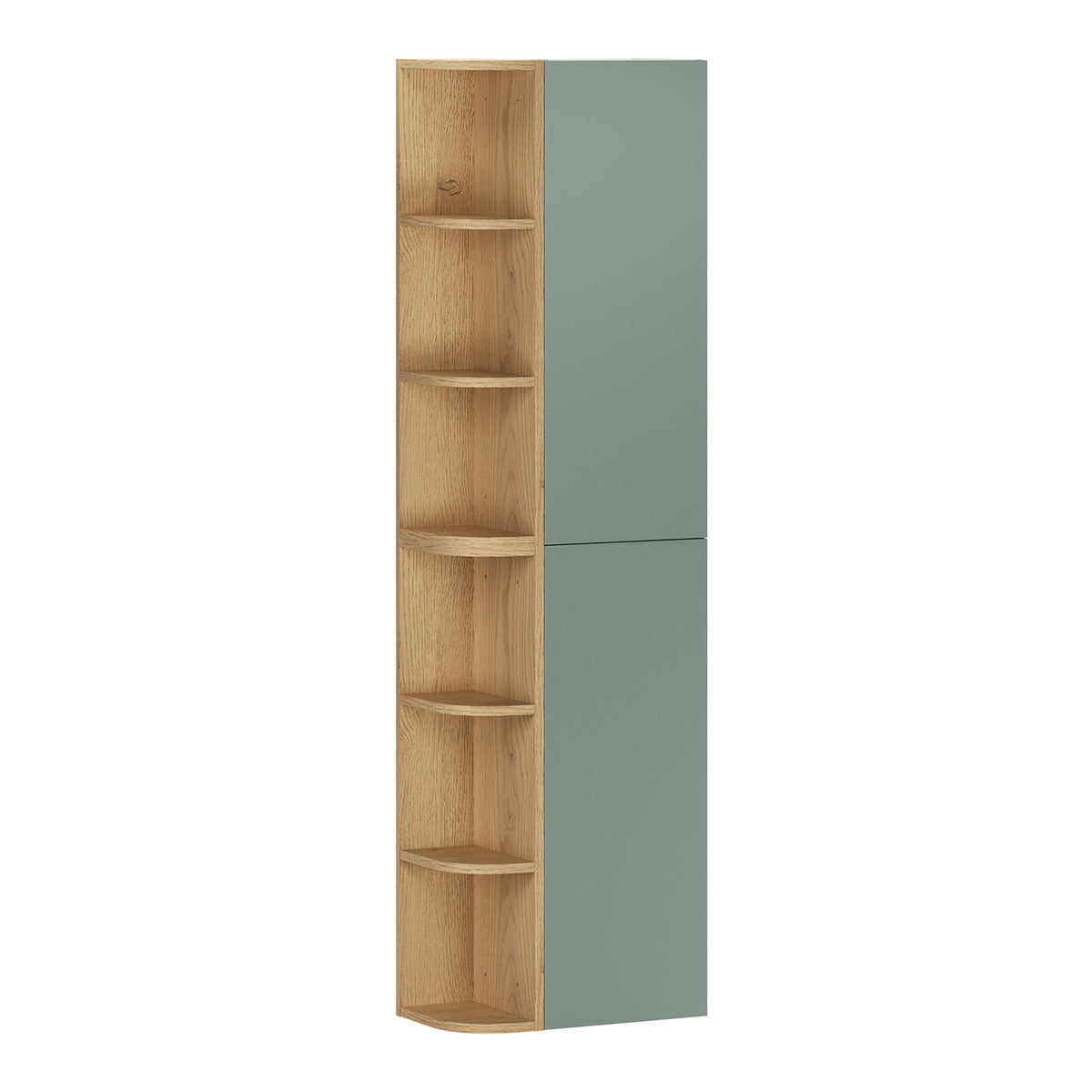Colonne murale niches arrondies Oria Vert mat
