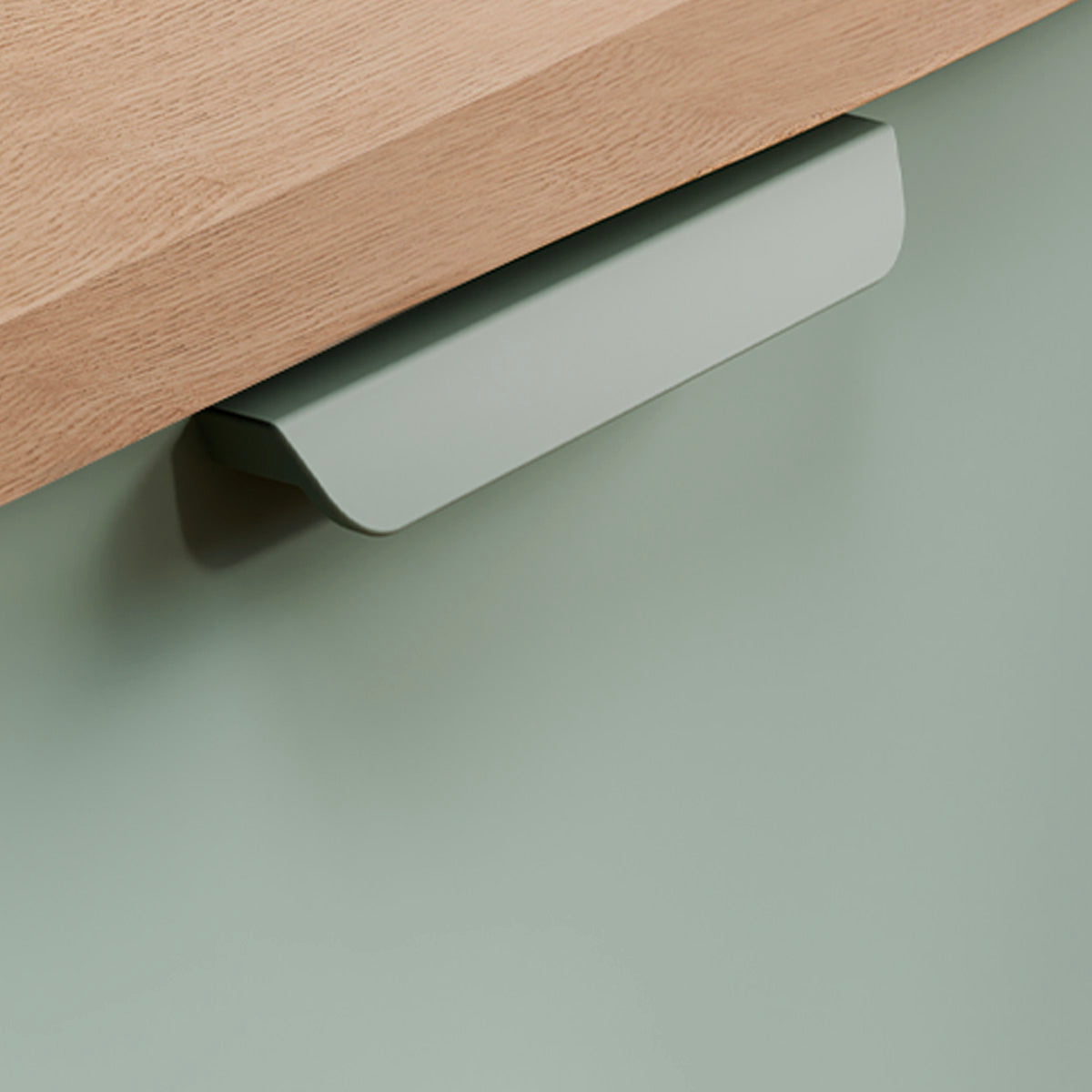 Ensemble meuble sous-vasque 120cm et colonne Oria Vert mat - vue 7
