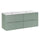 Meuble double vasque encastrée 120cm Oria Vert mat