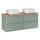 Meuble double vasque 120cm Oria Vert mat
