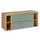 Meuble sous-vasque 120cm 4 niches plan de toilette Oria Vert mat