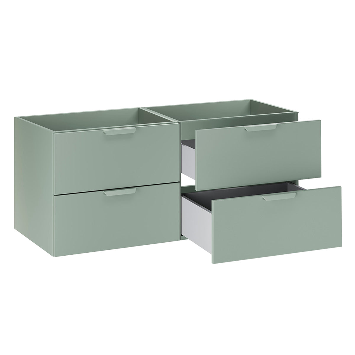 Meuble sous-vasque 120cm Oria Vert mat - vue 2