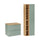 Ensemble meuble sous-vasque 60cm et colonne Oria Vert mat