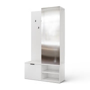 Meuble d'entrée 1 porte Ondine Blanc
