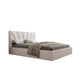 Lit coffre 160x200 sommier inclus Ysee Blanc cassé