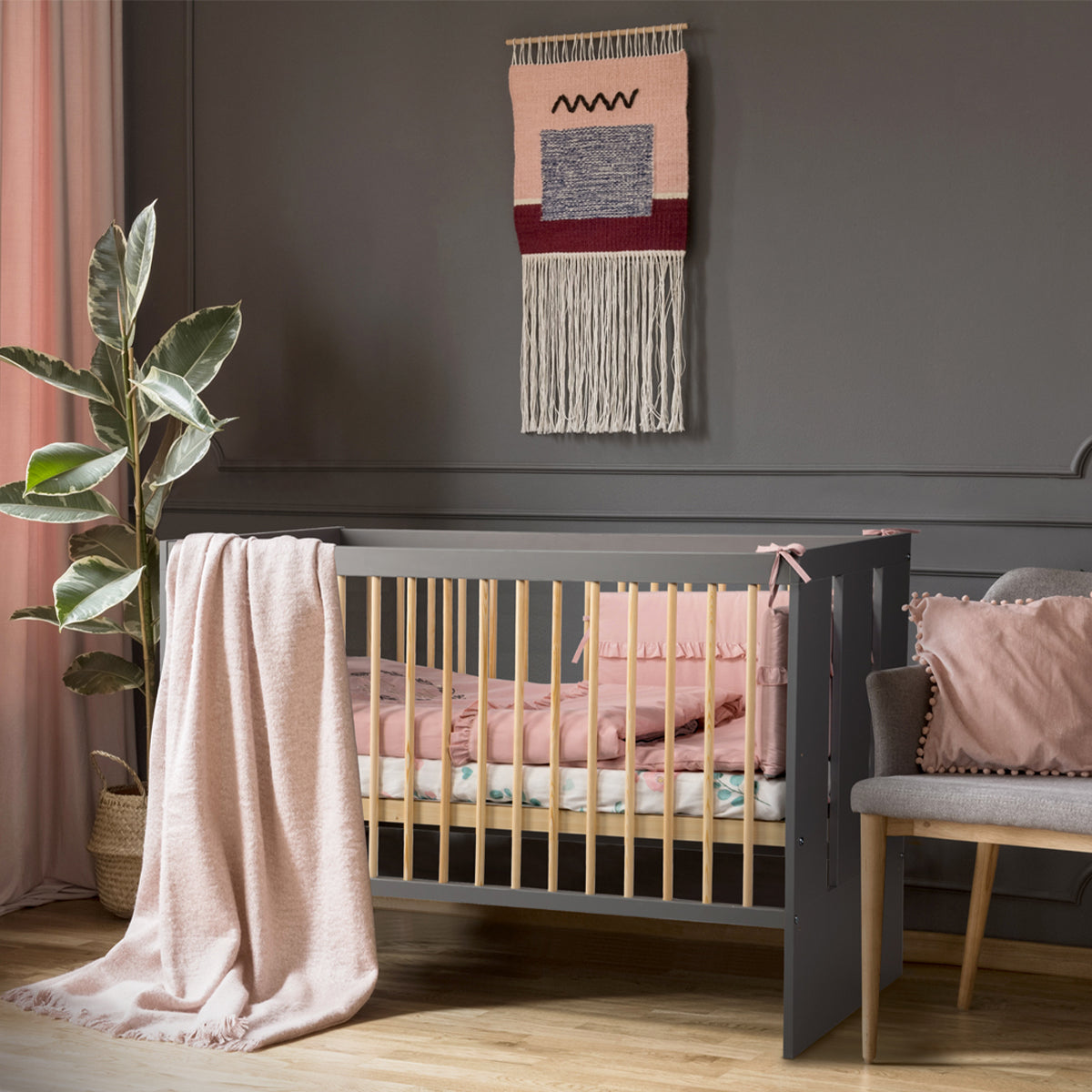 Lit bébé Littlesky by Klups Pauline Gris - vue 4
