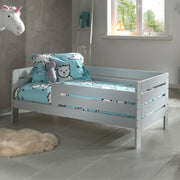 Lit 70x140 sommier inclus Vipack Ted - Gris - vue 3
