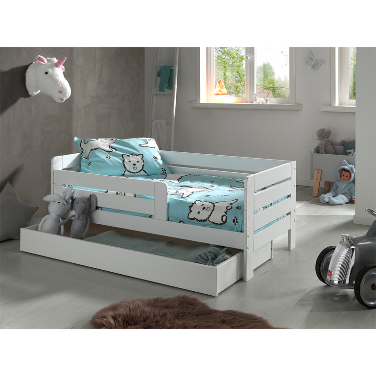 Tiroir de lit 70x140 Vipack Ted et Tod - Blanc - vue 2
