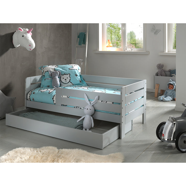 Tiroir de lit 70x140 Vipack Ted et Tod - Gris - vue 2