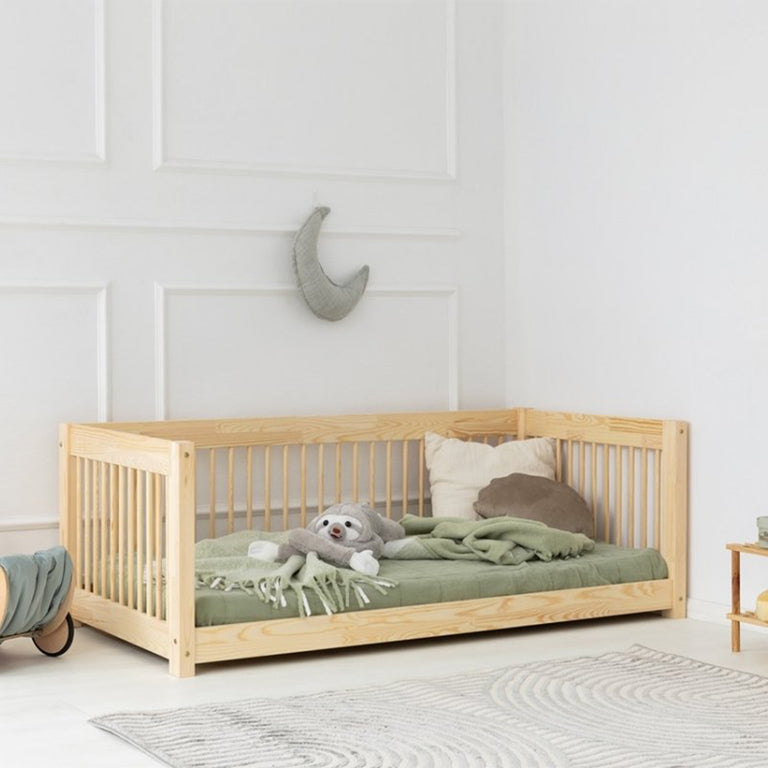 Lit banquette 70x140 sommier inclus Perrine Bois - vue 4