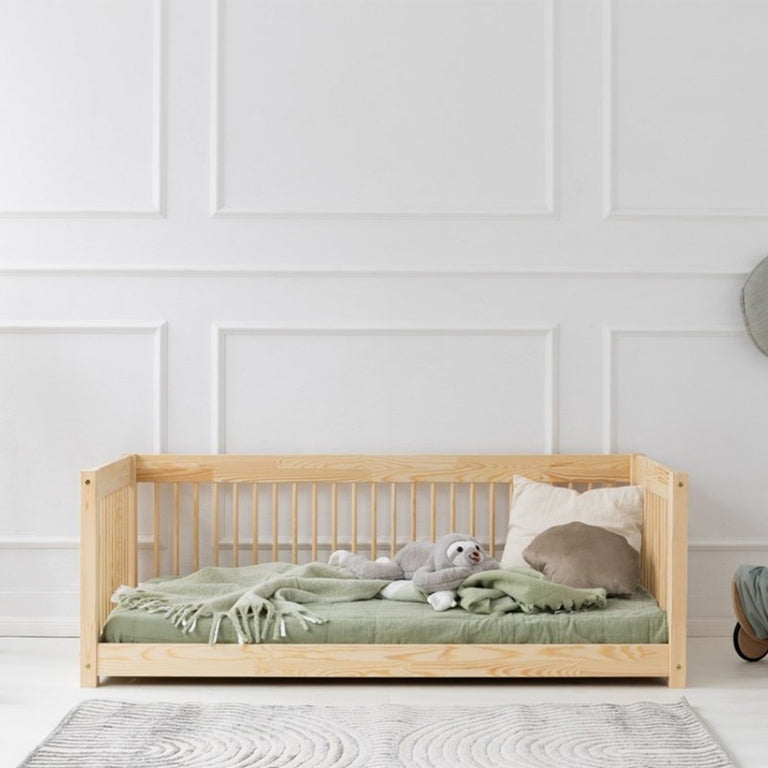 Lit banquette 70x140 sommier inclus Perrine Bois