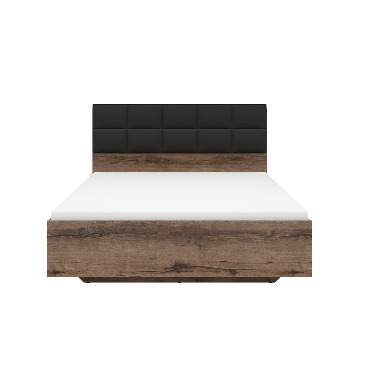 Lit 140x200 sommier inclus Romane Bois - vue 2