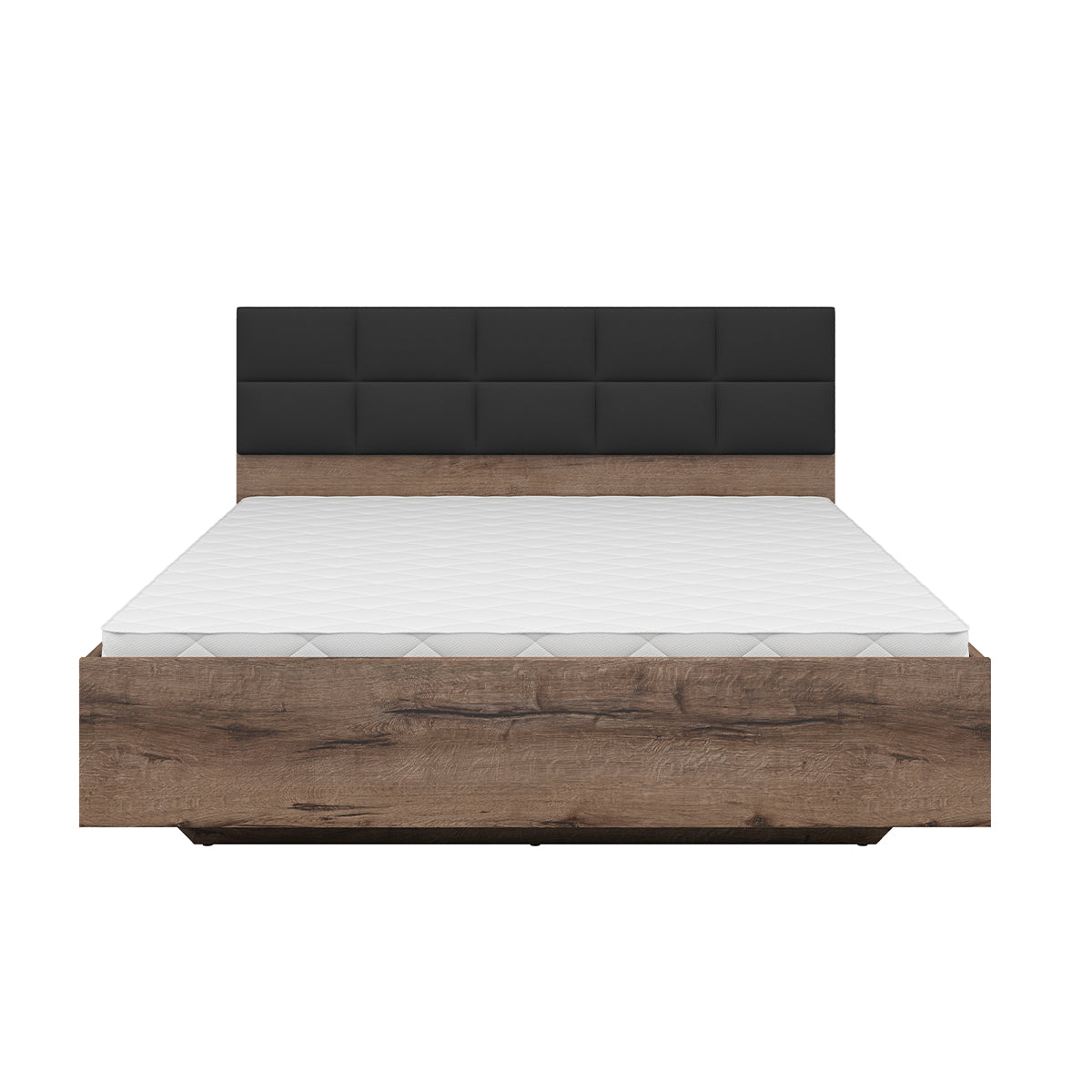 Lit 160x200 sommier inclus Romane Bois - vue 2