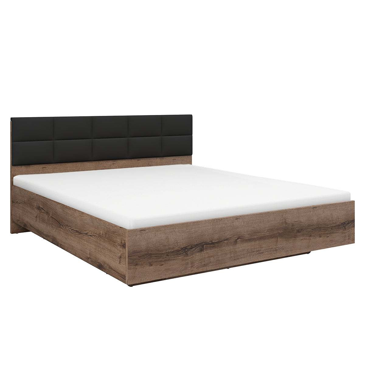 Lit coffre 180x200 sommier inclus Romane Bois - vue 2