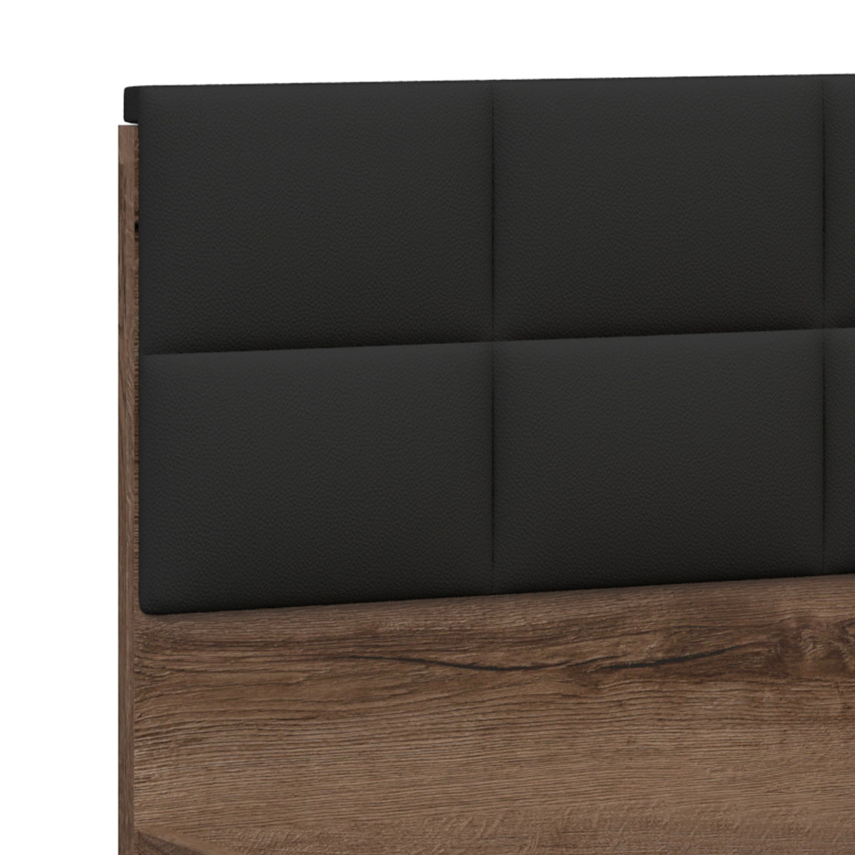 Lit coffre 180x200 sommier inclus Romane Bois - vue 4