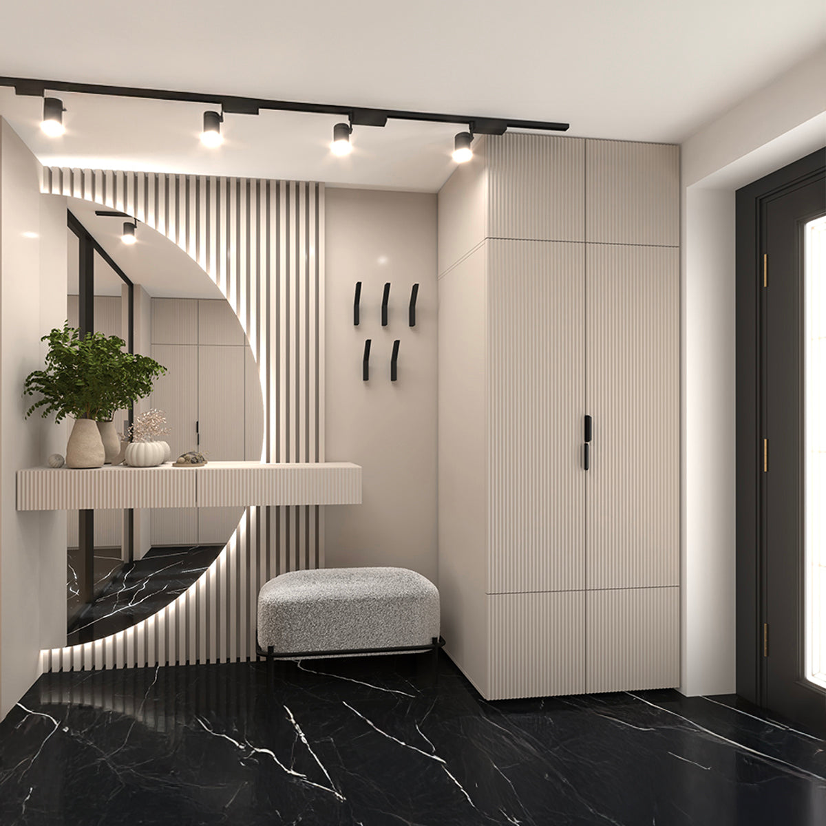 Armoire 4 portes Soly Cachemire