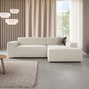 Canapé d'angle droit 3 places coffre Torino Beige - vue 4