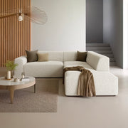 Canapé d'angle droit 5 places coffre Torino Beige - vue 2
