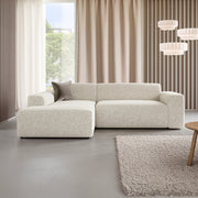 Canapé d'angle gauche 3 places coffre Torino Beige - vue 4