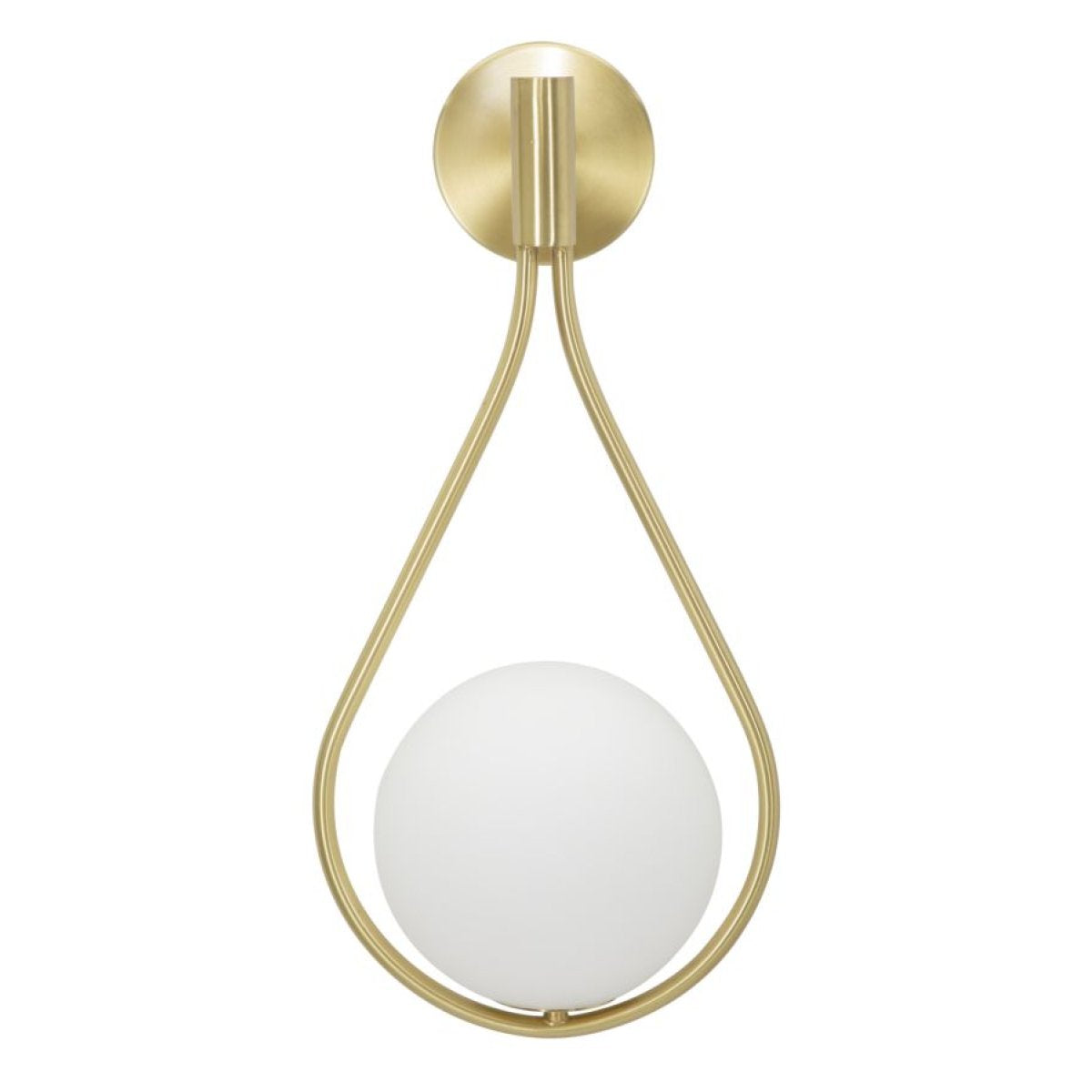 Applique murale 1 globe verre et métal 52 cm Azélie Doré - vue 2