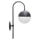 Applique murale globe verre et métal 51 cm Azélie Noir