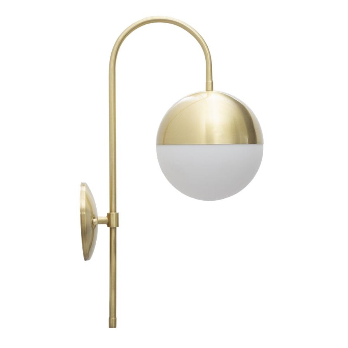 Applique murale globe verre et métal Azélie 51 cm Azélie Doré - vue 2