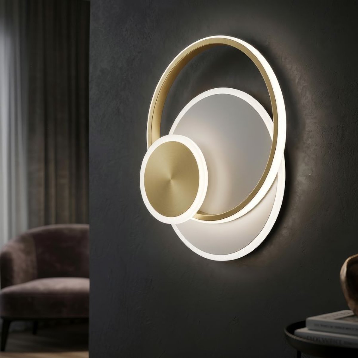 Applique murale LED Zachary Doré