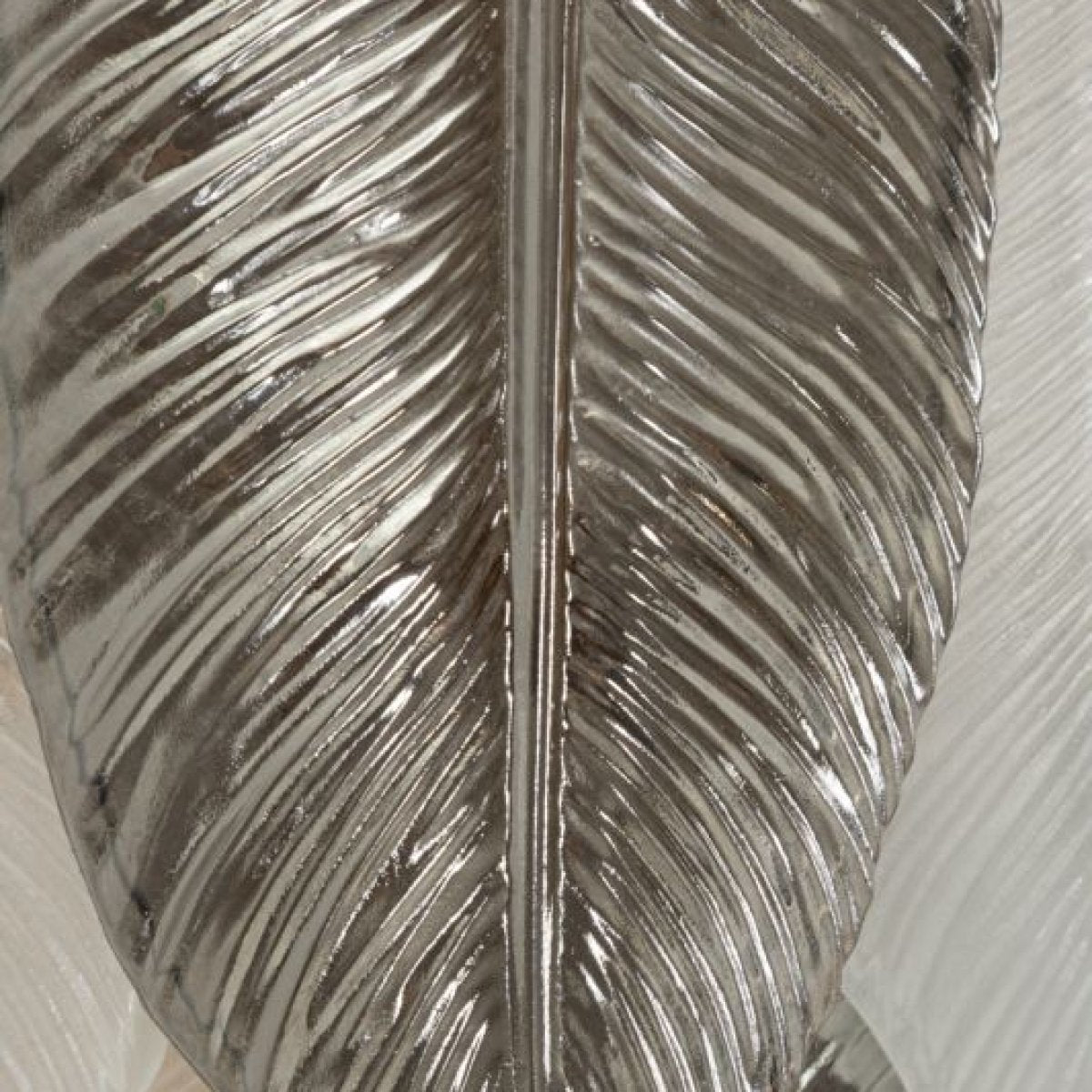 Applique murale plume verre et métal Leafy Gris - vue 6