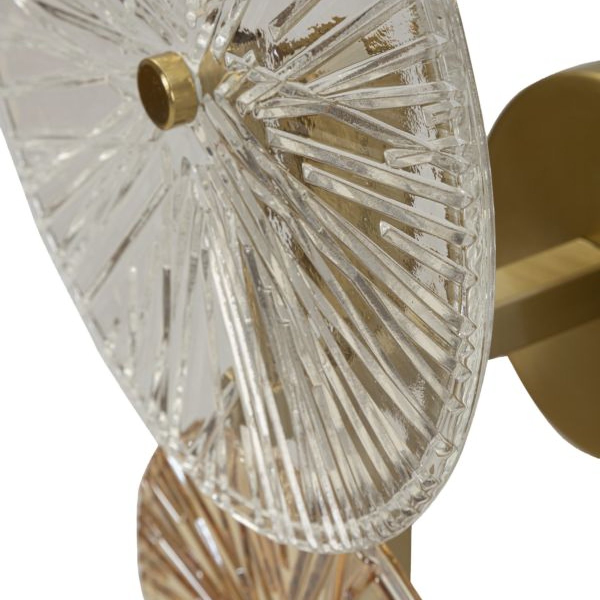 Applique murale verre et métal Monica Doré et Bronze - vue 6