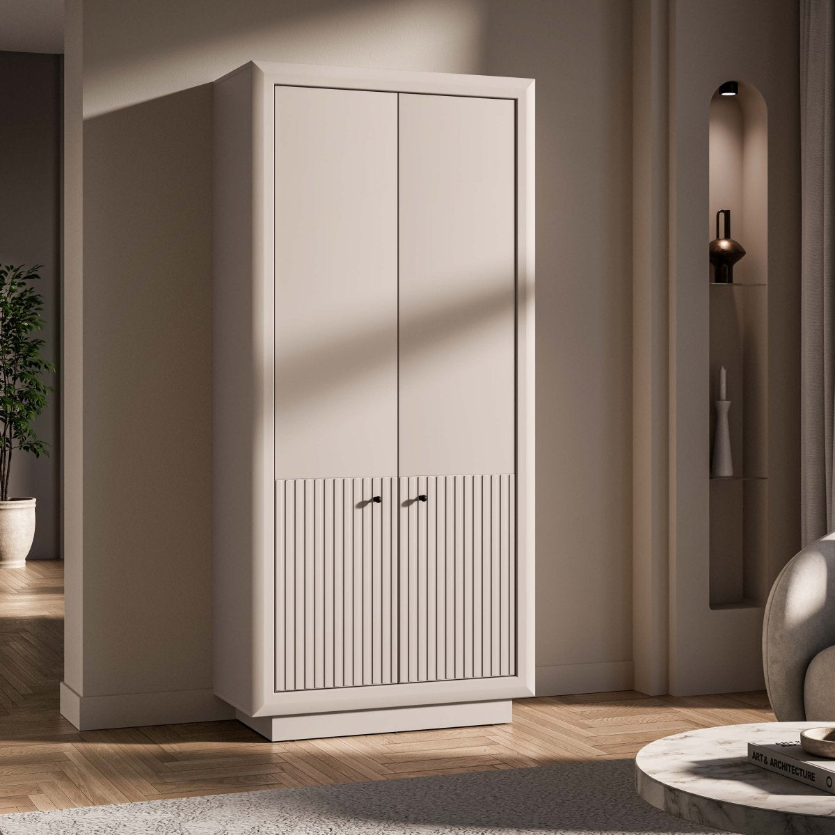 Armoire 2 portes Assia Cachemire - vue 2