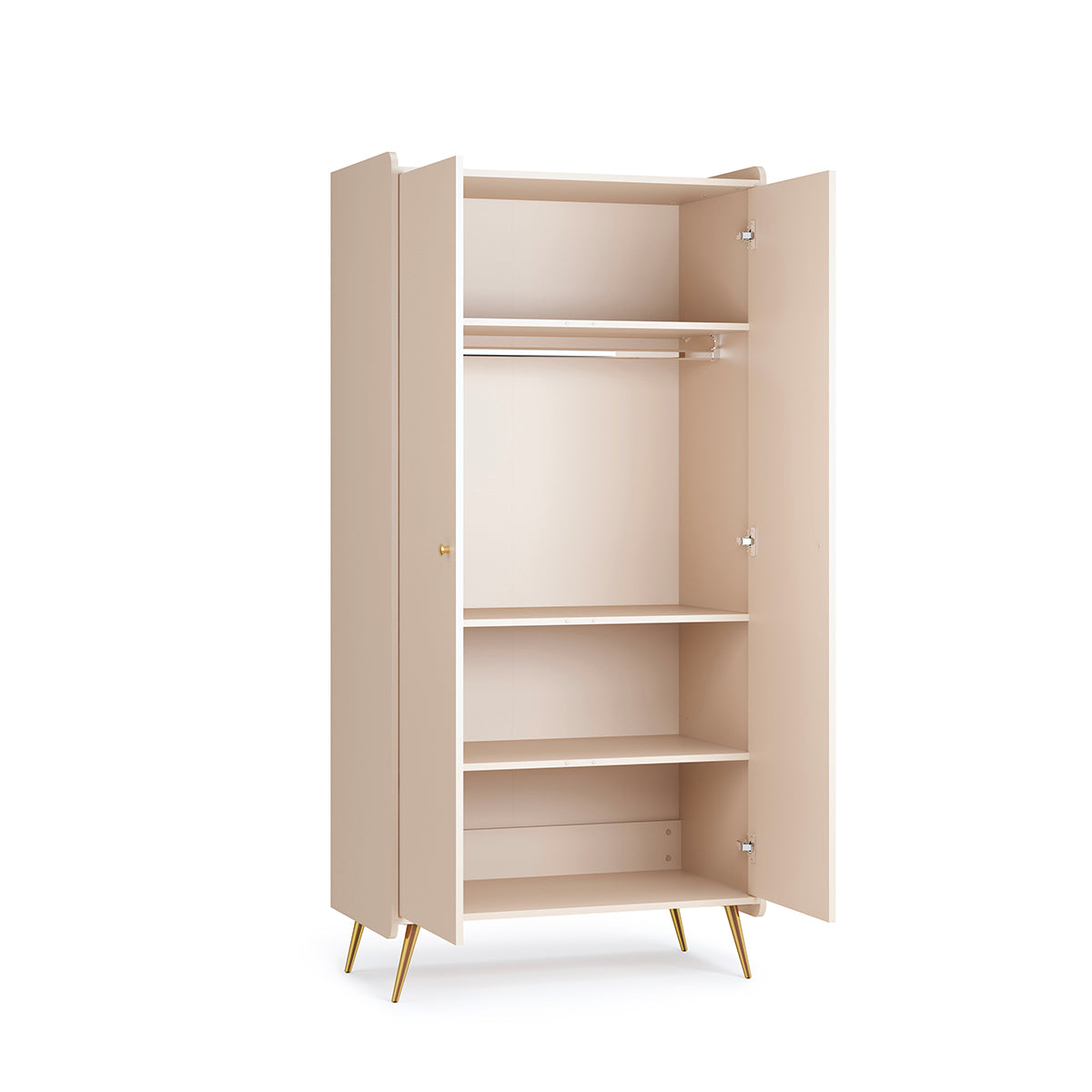 Commode 3 tiroirs et armoire 2 portes Vox Lunea Cachemire - vue 5