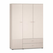 Armoire 3 portes 2 tiroirs Nova Cachemire
