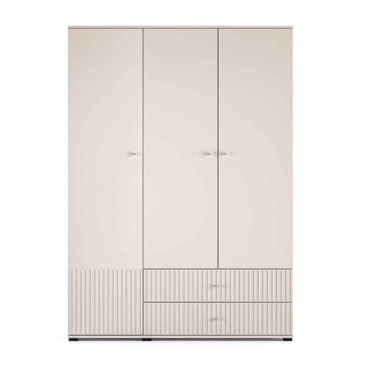 Armoire 3 portes 2 tiroirs Nova Cachemire - vue 7