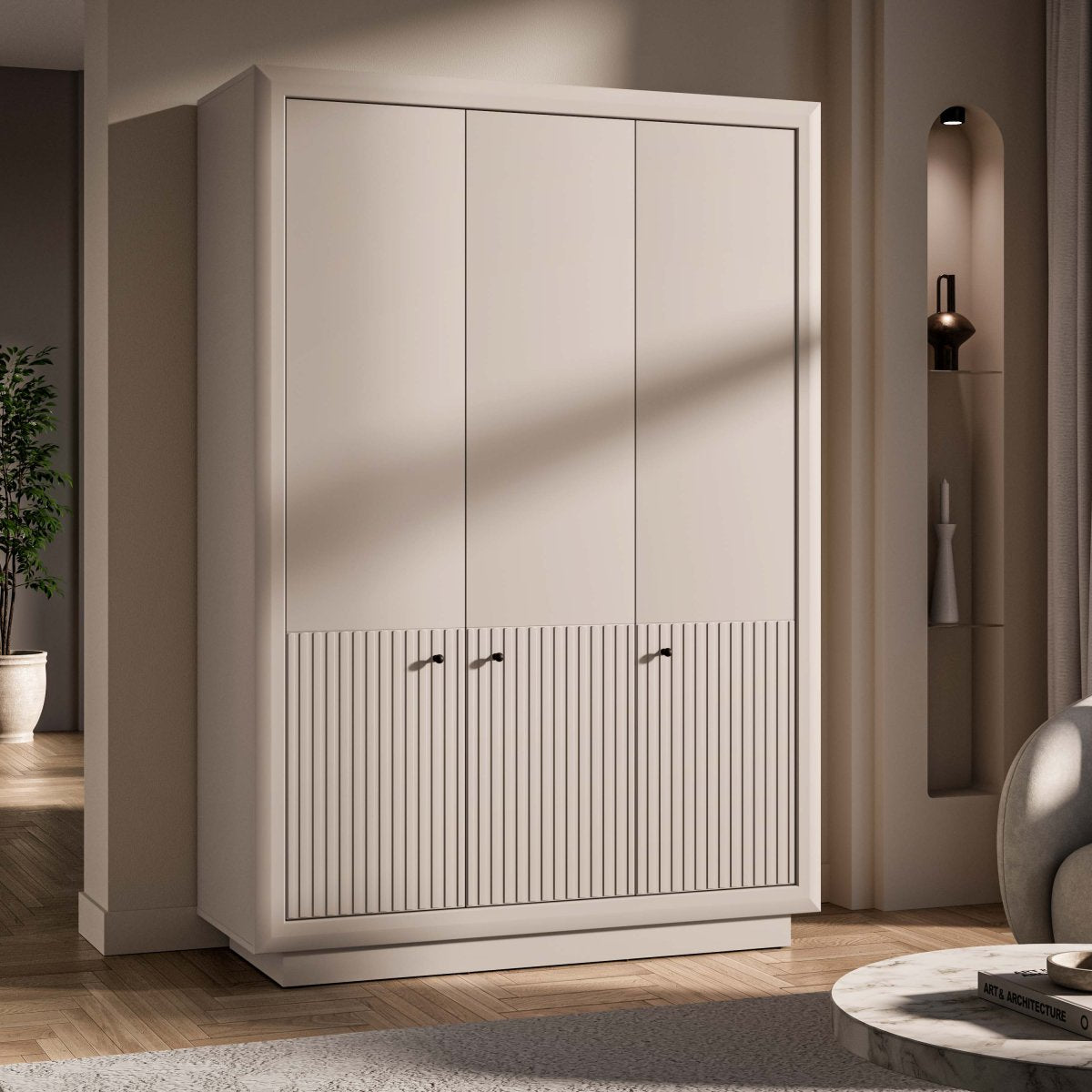 Armoire 3 portes Assia Cachemire - vue 2