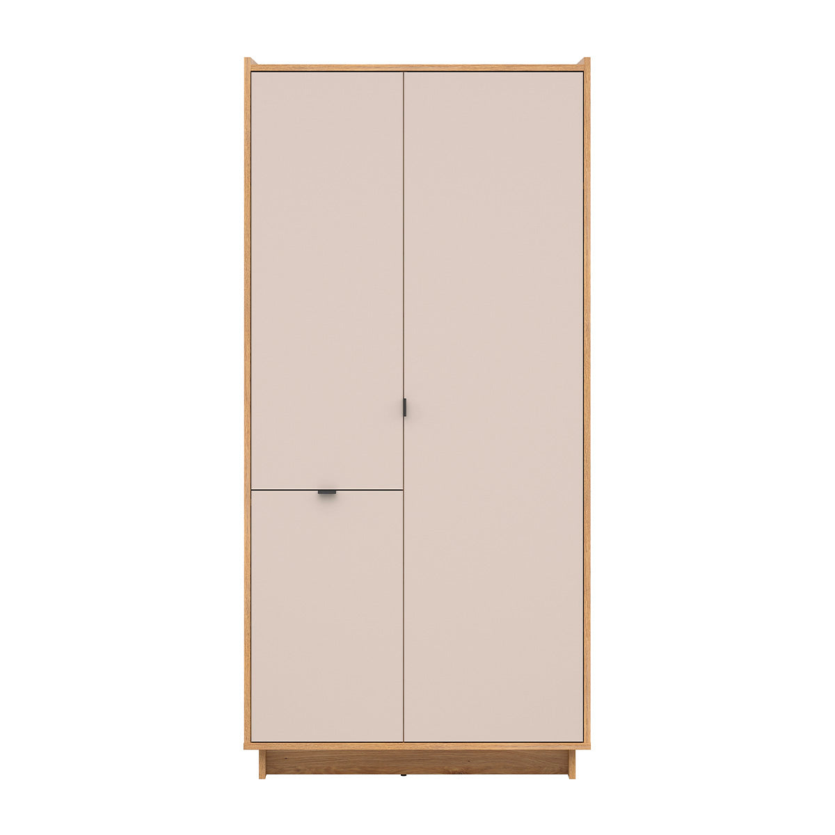Armoire 3 portes Donna Cachemire et Bois - vue 2