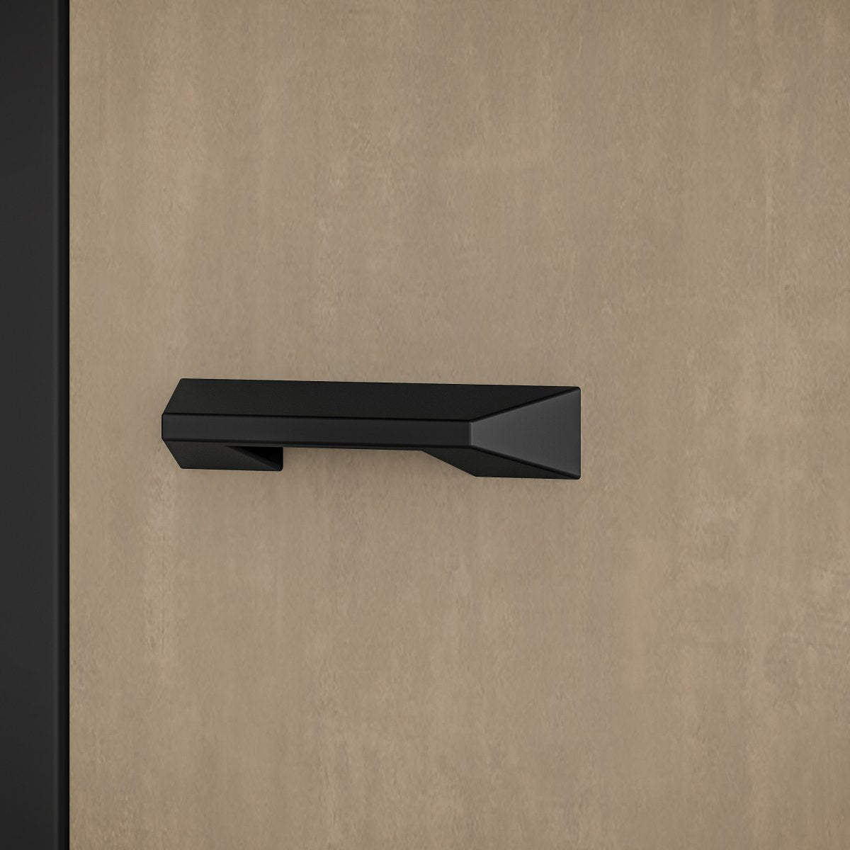 Armoire 3 portes Zoran Noir et Bois - vue 6