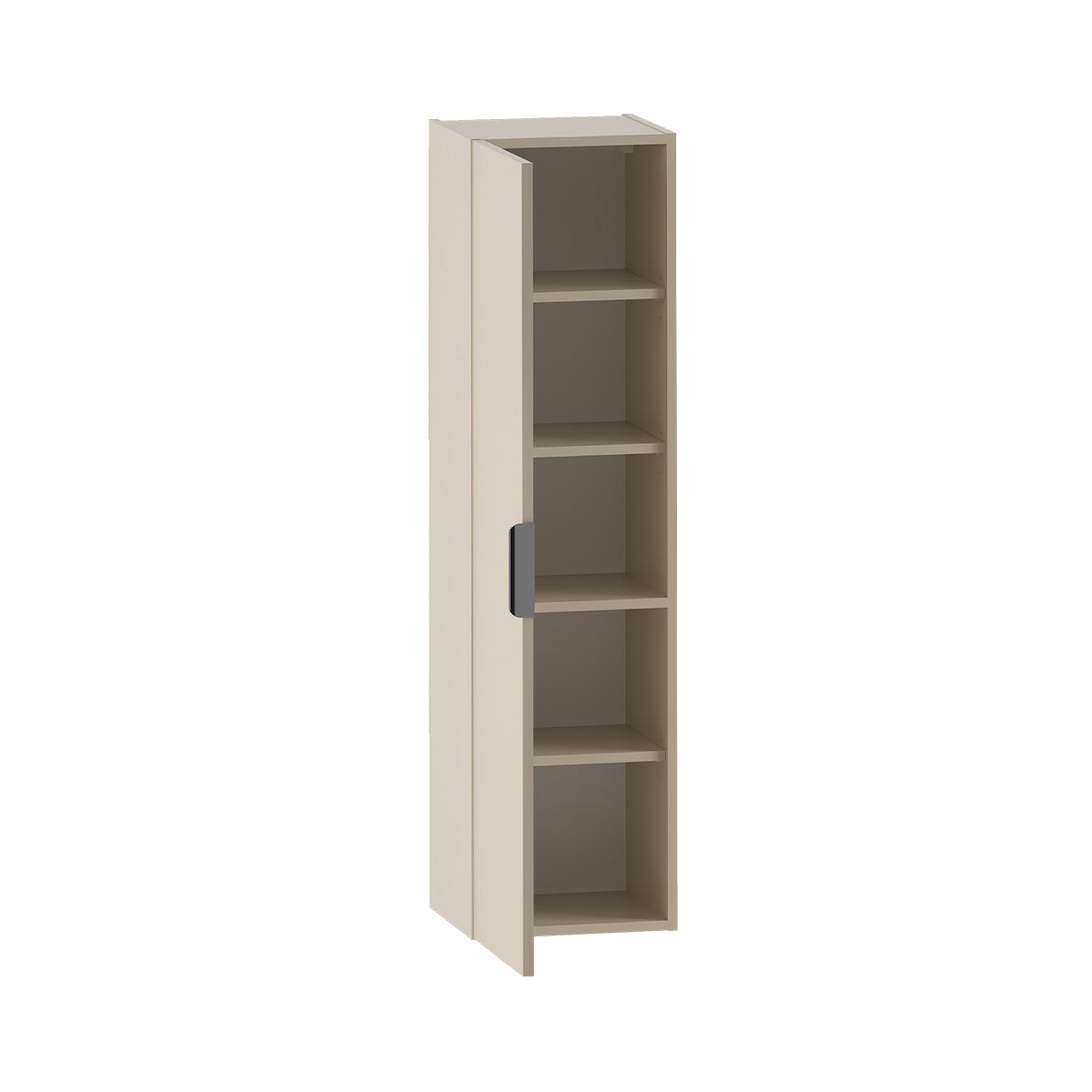 Ensemble meuble double vasque 140cm 2 niches et colonne Astrid Cachemire et bois - vue 5
