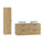 Ensemble meuble double vasque 120cm et colonne Astrid Bois