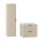 Ensemble meuble simple vasque encastrée 60cm et colonne Astrid Cachemire
