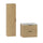 Ensemble meuble simple vasque encastrée 60cm et colonne Astrid Bois