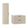 Ensemble meuble simple vasque encastrée 80cm et colonne Astrid Cachemire