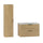 Ensemble meuble simple vasque encastrée 80cm et colonne Astrid Bois